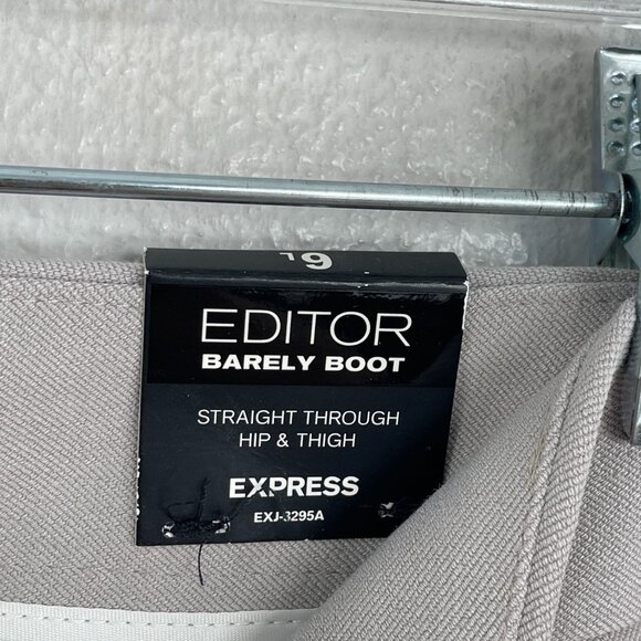 NEW Express Womens 6 Long Editor Barely Boot Pants Straight Trousers Work Career - Picture 11 of 11